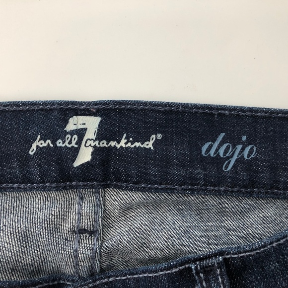 7 For All Mankind Dojo Jeans Flare Wide Leg 7FAMK - Picture 5 of 8